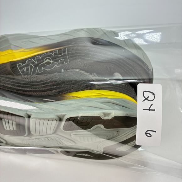 Hoka One One Bondi 6 Gray Yellow Running Shoes 1019269 BOPV Men’s Size 11.5 - Picture 10 of 10